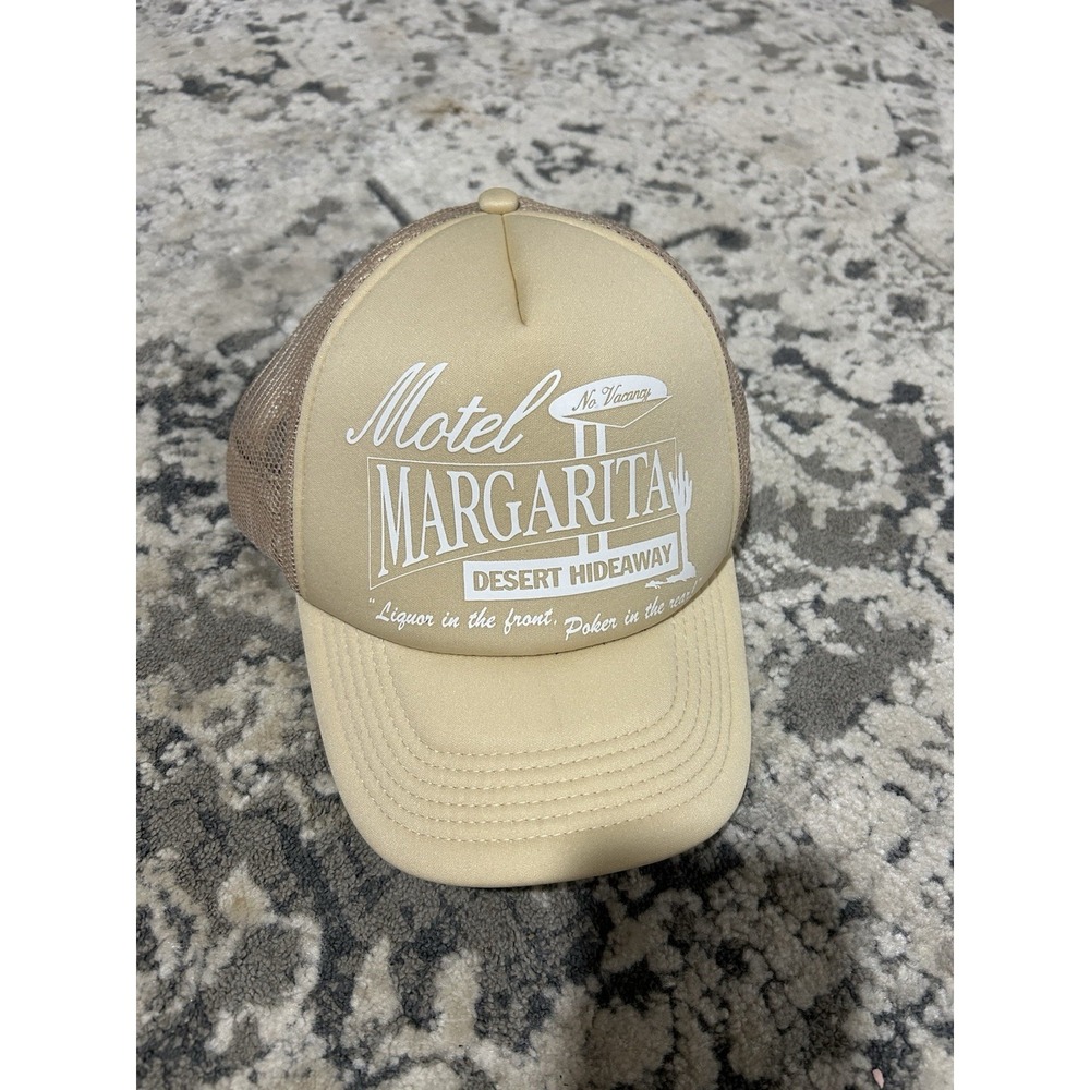 motel margarita Women's Tan Trucker‎ Hat